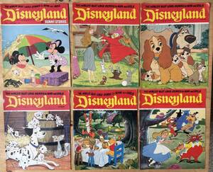 ◆まとめて6冊・1972年代(50年前のコミック)「ディズニーランド雑誌・ミッキー・ミニー表紙」ウォルトディズニー・ライフ誌/Life・洋書