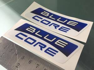 送料無料 海外　BLUE CORE Moto GP Team Decal Sticker ヘルメット ステッカー シール デカール 100mm x 33mm 2枚セット