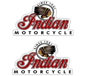 海外　限定品　送料込み Indian Motorcycle インディアンモーターサイクル アメリカ 2枚セット 38 x 63.5cm