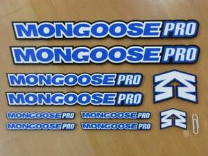 送料無料 海外　 MONGOOSE ステッカー シール 10枚セット 280mm