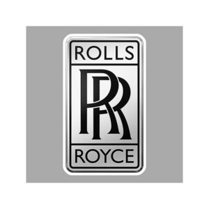 海外　送料無料　 ロールスロイス ROLLS ROYCE 75mm x 42mm ステッカー