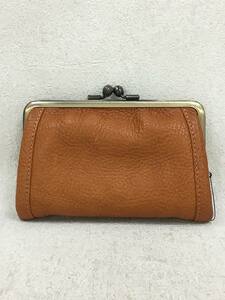 土屋鞄◆財布/レザー/BRW/がま口ポケット財布