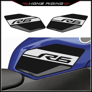 送料無料 YAMAHA ヤマハ YZF-R6 2008-2016 サイド 燃料タンクパッド 保護 ガード 膝グリップ 滑り止め