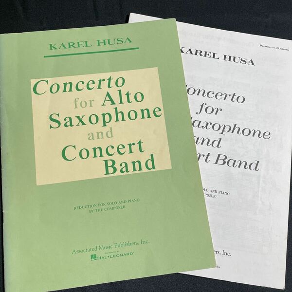 フーサ:コンチェルト（Concerto for Alto Saxophone and Piano by Karel Husa）