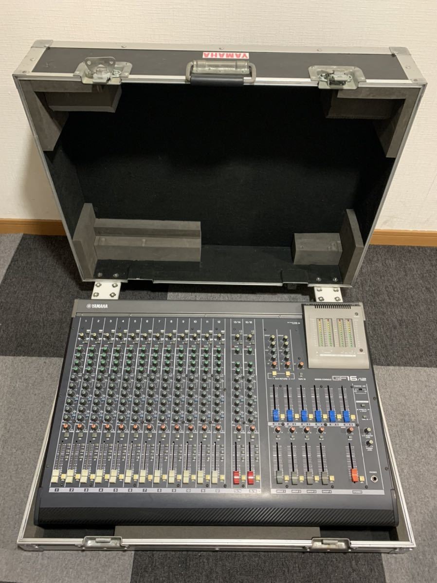 YAMAHA アナログミキサーGF16/12 AUX 6 (フェーダー方式
