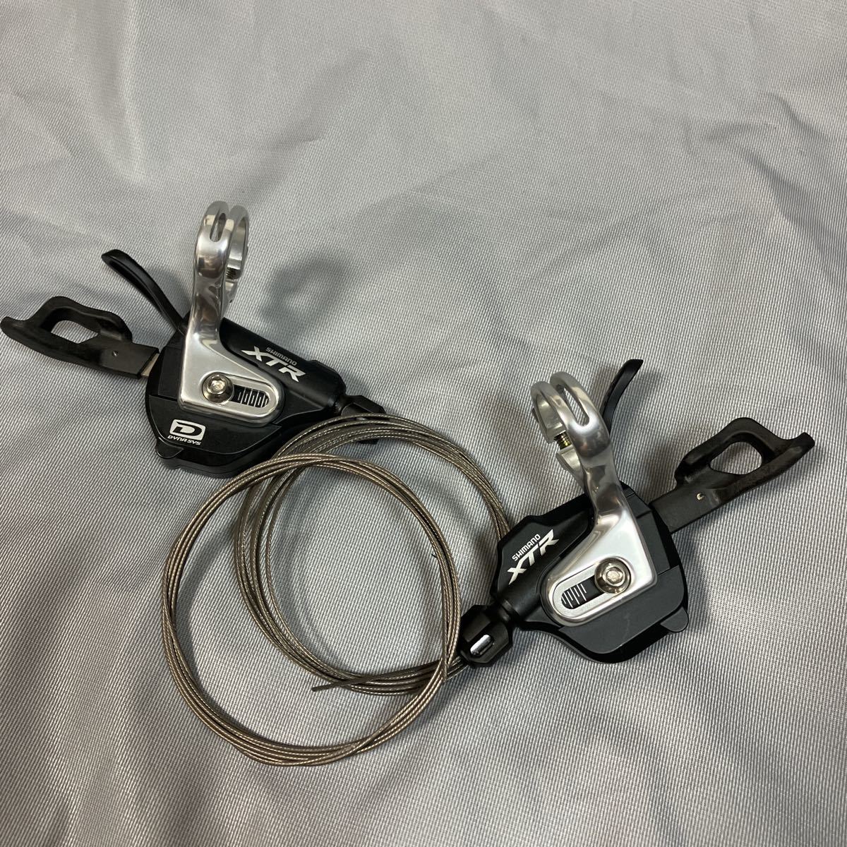 美品 SHIMANO XTR SL-M980 2/3×10s 左右セット / シマノ シフトレバー 2速 3速 10速 スピード speed MTB マウンテンバイク dynasys