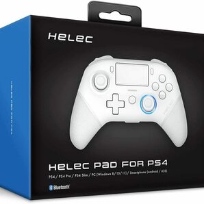 【送料無料/即決】 HELEC PAD FOR PS4 プレステ ワイヤレスコントローラー ホワイト プロコン bluetooth5.0/Windows対応 【新品未開封】