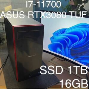 LEVELゲーミングPC I7-11700 ASUS RTX3080 TUF 32GB モニター 2点セット あまねさん専用