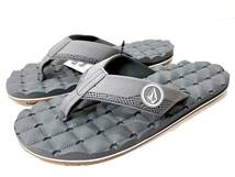 VOLCOM ボルコム V0811520LGR③ メンズ US11 29cm ビーチサンダル Sandals グレー色 大きい靴 キングサイズ ヴォルコム 新品 即決 送料無料_画像1