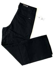 VOLCOM ボルコム A1132103BLK② メンズ 34インチ チノパン ストレートパンツ 太めのズボン ブラック色 Pants ヴォルコム 新品即決 送料無料