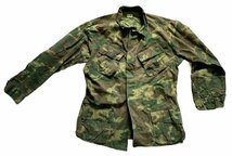 米軍 ERDL グリーンリーフ迷彩ジャケット M/L ベトナム戦争 1969年製 トロピカル COAT リップストップ コットン100％ US MC海兵隊 2017A_画像1