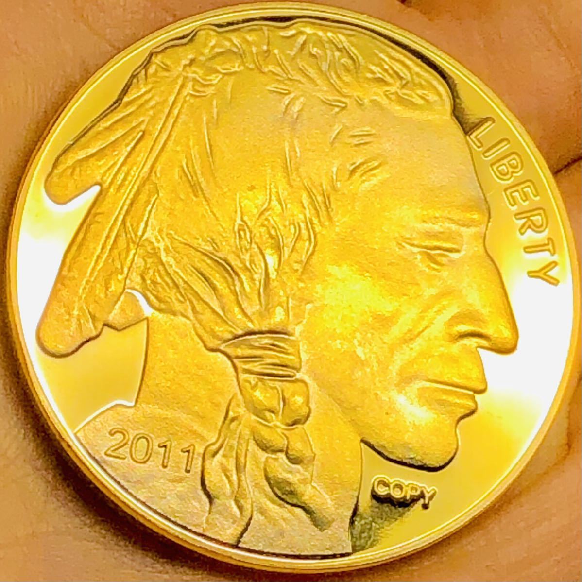 古代文明の黄金の￼秘宝のコイン 黄金の手 【再入荷
