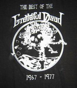 グレイトフル・デッド Grateful Dead　Tシャツ　黒地に白　M .L.XL .3Lの4サイズから選べます。
