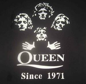 Queen　クイーン　Tシャツ　◆　黒地に白　M .L. 2L Lの4サイズから選べます。