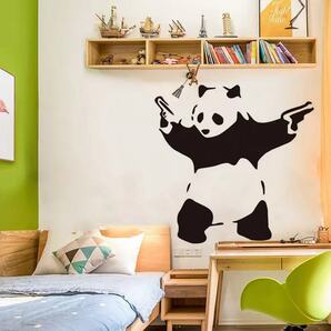 (NO.170）DIY剥がせる壁飾りウォールステッカー綺麗な仕上がり　パンダ