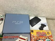 1円～ 同梱不可 ジャンク ファミコン 本体、PlayStation 2 SCPH-39000 AQ アクア、プレイステーション用ポップンコントローラ他_画像3