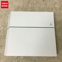 1円～ 箱無 動作確認済/初期化済 PS4 CUH-1100A 500GB グレイシャーホワイト 本体_画像1