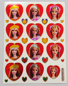  Barbie barbie Kirakira Heart type стикер наклейка 