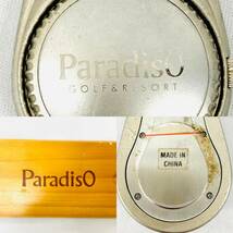 14078*0.5　電池交換済　ParadisO　パラディーゾ　GOLF&RESORT　ハンガーウォッチ　時計　キーホルダー　木箱付き_画像6