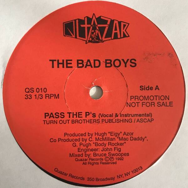 Bad Boys - Pass The P's (レアランダムラップ) (プロモ) (Promo)