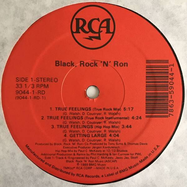 Black Rock & Ron - True Feelings / Getting Large (USオリジナル/ミドル/Paul C.)