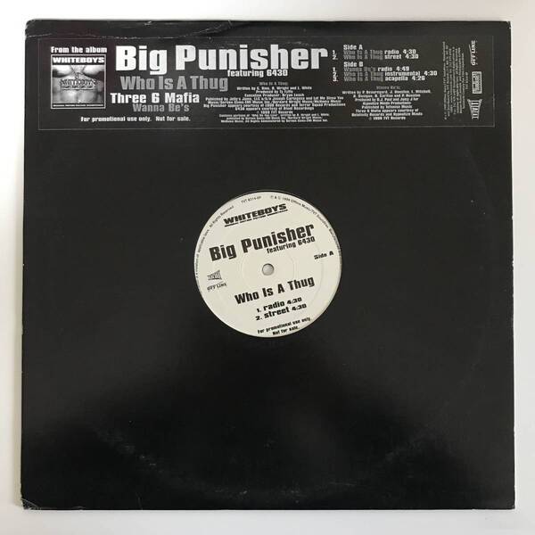 Big Punisher / Three 6 Mafia - Who Is A Thug / Wanna Be's (USオリジナル/プロモオンリー/Promo)