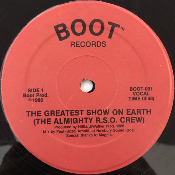 The Almighty R.S.O. Crew - The Greatest Show On Earth (USオリジナル/オールドスクール)