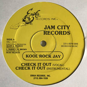 Kool Rock Jay / D.J. Slice - Check It Out / Slice It Up