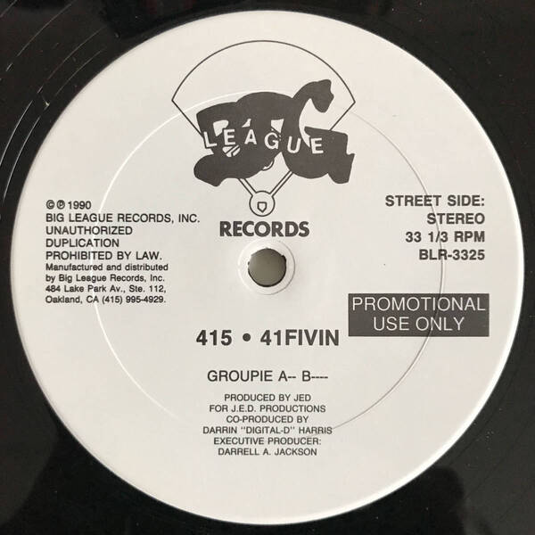 415 - Groupie A- - B- - - - / Snitches & B- - - - - - (USオリジナル/プロモ/Promo/レアミドル)