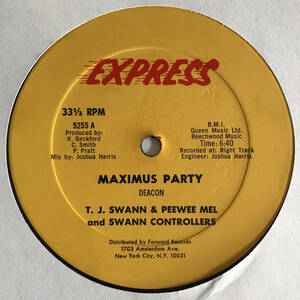 T. J. Swann & Peewee Mel And Swann Controllers - Maximus Party (Yellow Labels)