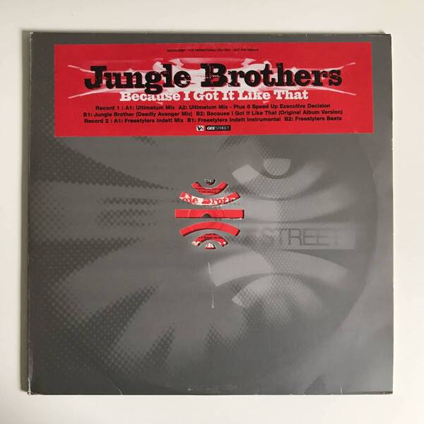 Jungle Brothers - Because I Got It Like That (Remixes) (UKオリジナル/プロモオンリー/Promo/ニュースクール)