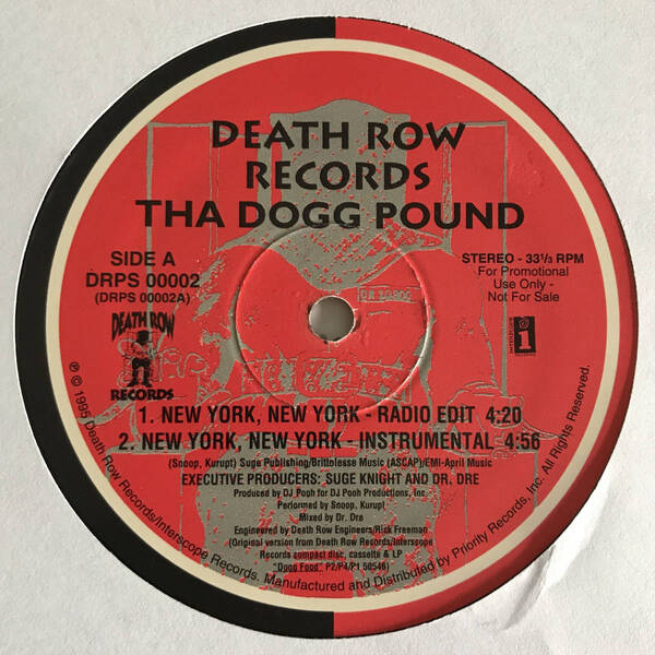 Tha Dogg Pound - New York, New York (プロモオンリー) (Promo) (USオリジナル)