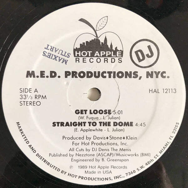 M.E.D. Productions, NYC. - Get Loose (USオリジナル/ミドル)