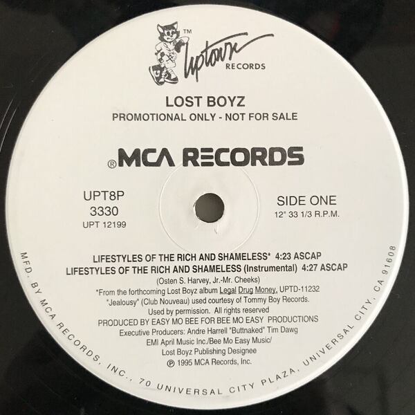 Lost Boyz - Lifestyles Of The Rich And Shameless (USオリジナル/プロモオンリーインスト/Promo/ニュースクール)