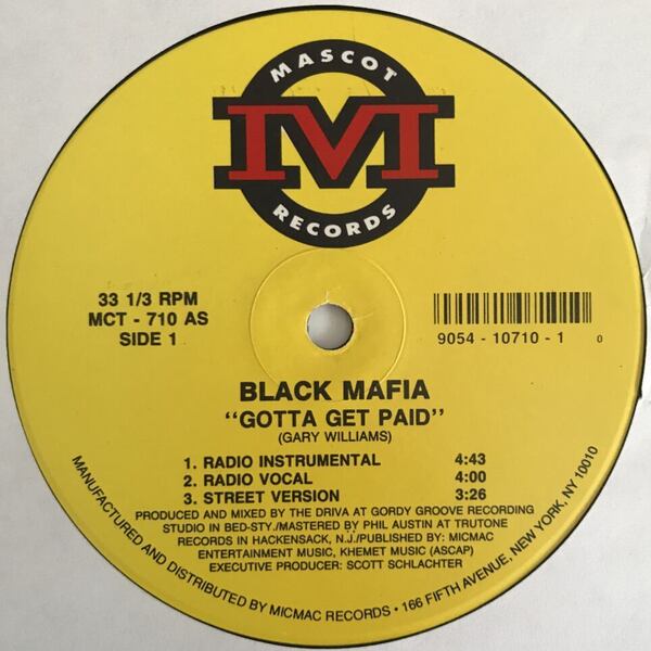 Black Mafia - Gotta Get Paid / Revenge On F-k N.Y. (USオリジナル/アングラ/ニュースクール)