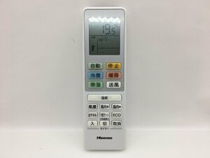 Hisense　エアコンリモコン　RCH-RTY1-0　中古品C-4958