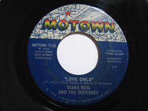 【7”】 DIANA ROSS AND THE SUPREMES / LOVE CHILD US盤 ダイアナ・ロスとザ・シュープリームス ラブ・チャイルド