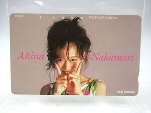 ▲▲未使用保管品 テレホンカード 中森明菜 KEN KIKAKU 50度数テレカ Akina Nakamori レア コレクション▲▲