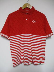 NewBalance Golf ニューバランスゴルフ ポロシャツ 赤 サイズ5
