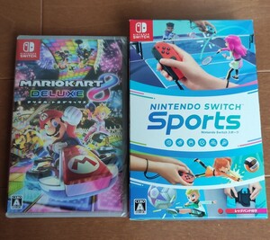新品未開封品 2本セット マリオカート8デラックス Nintendo Switch Sports レッグバンド付き