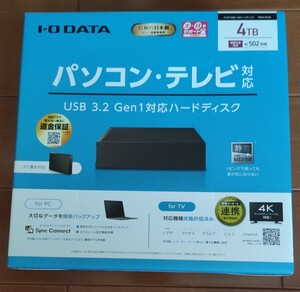 新品未開封品 4TB 外付けハードディスク 外付けHDD アイオーデータ I-O DATA HDCX-UTL4K