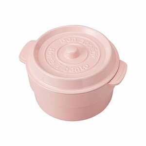 ☆ ベビーピンク お弁当箱 おしゃれ ランチボックス 2段 530ml COCOPOT ミニココット型 弁当箱 2段 2段式 鍋型 かわいい ラウンド 丸型 レ