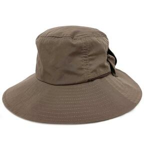 ☆ CHARCOAL ☆ M(58cm) 帽子 レディース つば広 通販 UVカット メッシュ 紫外線対策 花粉対策 ツバ広 はっ水 撥水 ストラップ付き リボン