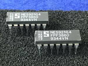 NE592N14【即決即送】シグネッチック　ビデオアンプ IC [39TyK/293243] SIGNETICS Video Amp. IC ２個セット