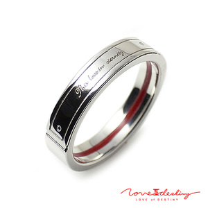  знак inserting возможно LOVE of DESTINY красный нить женский кольцо серебряный 950 SV950 LODR-015