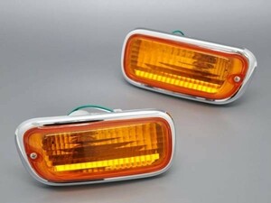 t new goods Mira Gino L700 710S front plating turn signal amber orange euro specification US specification dress up custom 