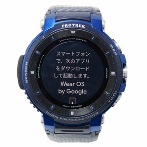 CASIO カシオ PROTREK smart WSD-F30-BU スマートアウトドアウォッチ プロトレック メンズ GPS Wear OS by Google ブルー 青 30011491
