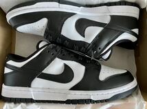 ★NIKE DUNK LOW RETRO WHITE BLACK 26.5cm ナイキ ダンク ロー ホワイト ブラック PANDA パンダ 白黒★新品未使用_画像2