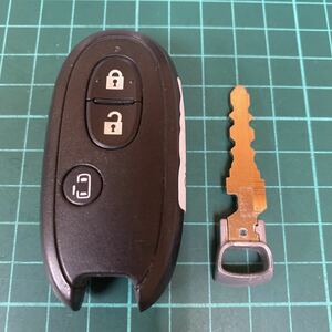 SU10076 スズキ 純正 007YUUL0212スマートキーレス パレット ソリオ ルークス等MK21S MA15S 日産 片側スライド 3ボタン