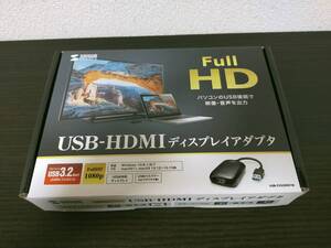 SANWA SUPPLY USB3.2-HDMIディスプレイアダプタ USB-C 新品未開封!送料無料!